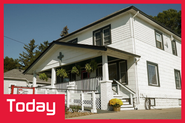History – Today A picture of Midland's Open Door's current main campus, located at 412 W. Buttles St.
