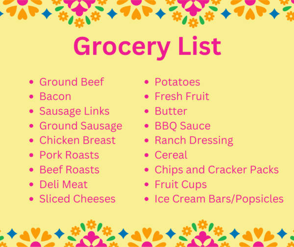 MOD Grocery List
