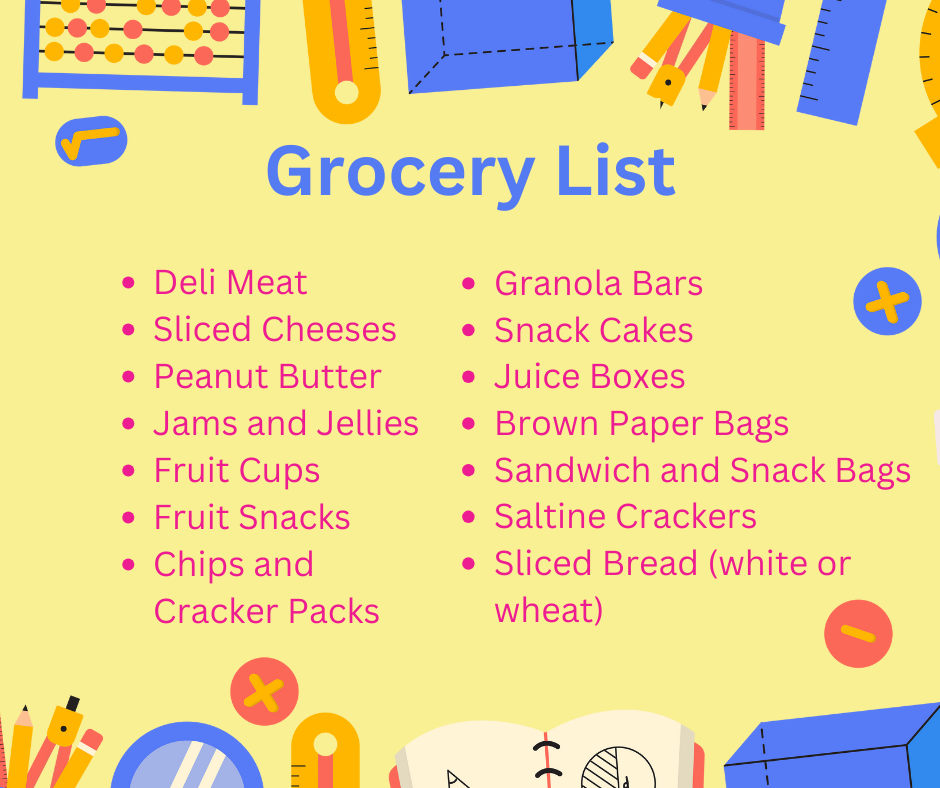 MOD Grocery List