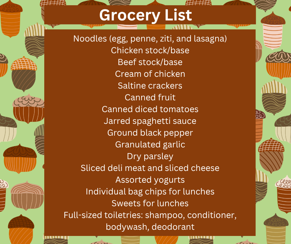 MOD Grocery List 09.06.2026